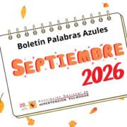Boletín mensual “Palabras Azules” nº 105 ¡Ya disponible!
