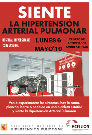 Día Mundial de la Hipertensión Pulmonar 5 de mayo de 2019. Habitación “Siente la Hipertensión Pulmonar”