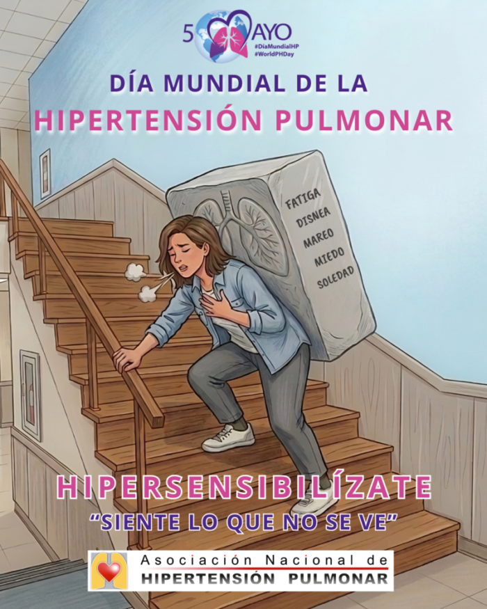 Lanzamos la campaña “Hipersensibilízate somos Hipertensión Pulmonar: siente lo que no se ve” para dar visibilidad a la hipertensión pulmonar