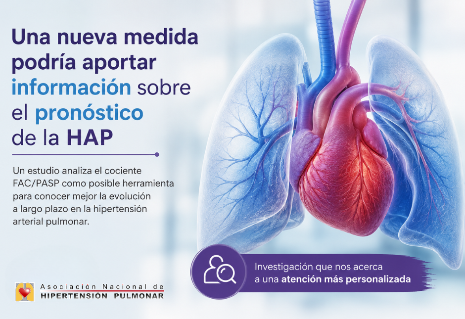 Una nueva medida podría aportar información sobre el pronóstico de la hipertensión arterial pulmonar