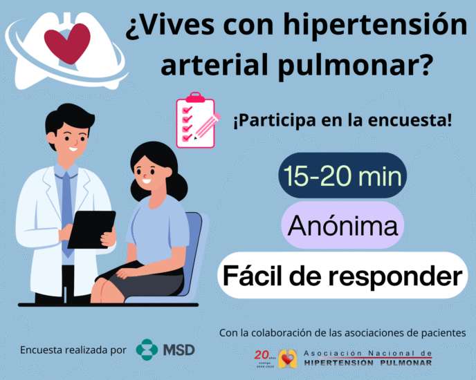 Participa en la encuesta sobre la experiencia de los pacientes con Hipertensión Arterial Pulmonar (HAP) en la toma decisiones con sus tratamientos médicos